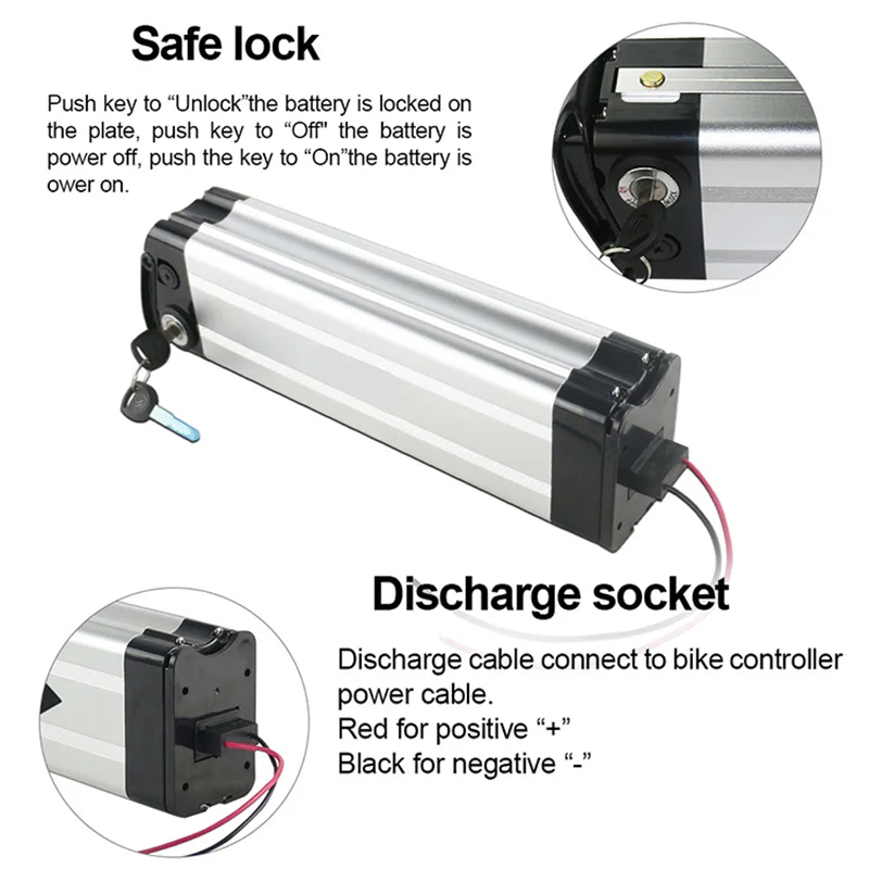 Аккумуляторы Silverfish для электрических велосипедов 24v 36v 10ah 48v 20ah литиевая батарея Ebike Akku