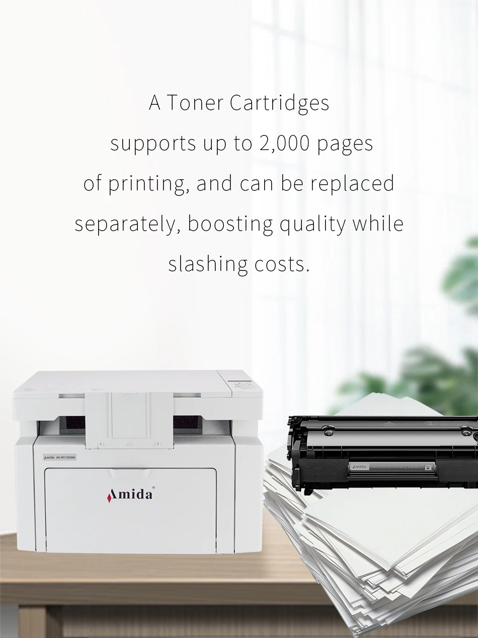 Amida Laser Printer AK-2401NDW A4 Office Home Automatic Double Sided Black And White Printing Machine 40ppm