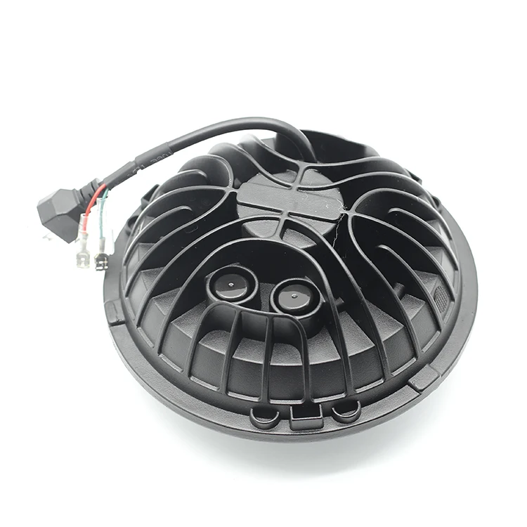 2021 led headlight parts dual color 3535LED Chip high and low beam round 7inch headlight