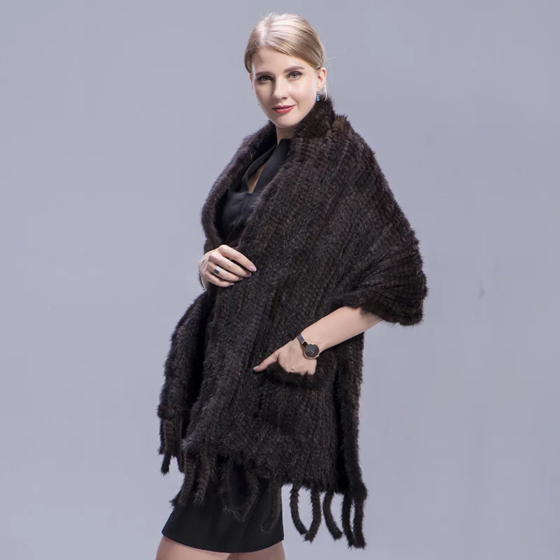 Женский шарф из норки