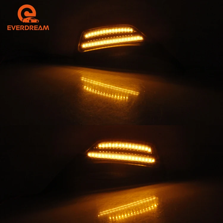 Front LED Fender Side Marker Light Flares Light  Side Lamp For Jeep Gladiator JT 2020+