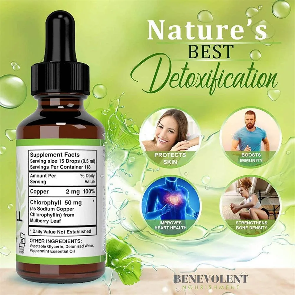 Chlorophyll Drops Private Label Wholesale 6000mg Bulk Water Syrup Splina Organic Vegan Chlorophyll Liquid Drops