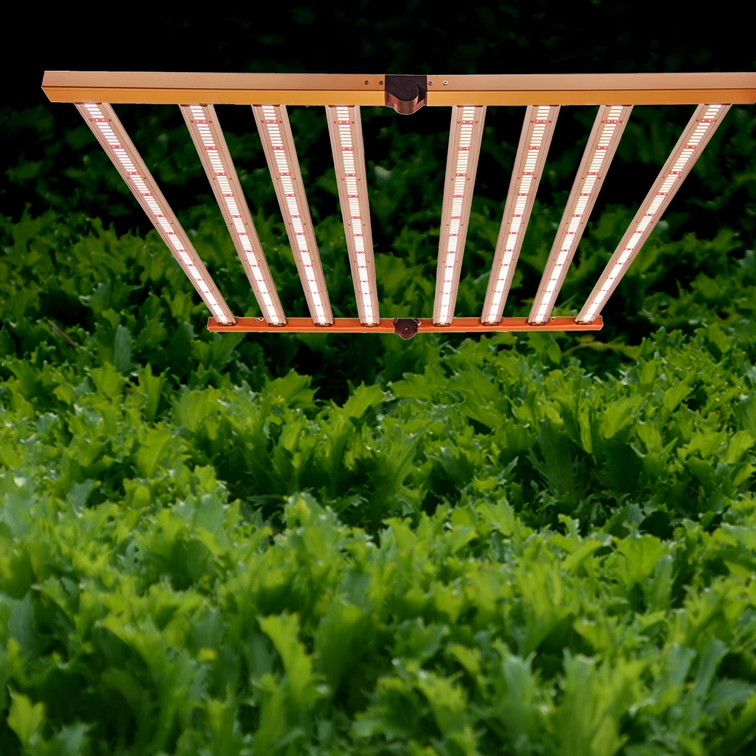 2023 Full Spectrum grow light 0-10v Dimmable Bloom Horticulture Folding Replacing 800W Growing Led bar for indoor plants