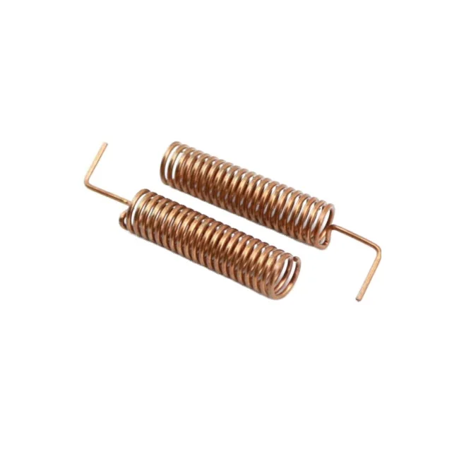 Body front temperature battery compression tower type spring contact/ nickel-plated hardware toy touch spring  in Dongguan