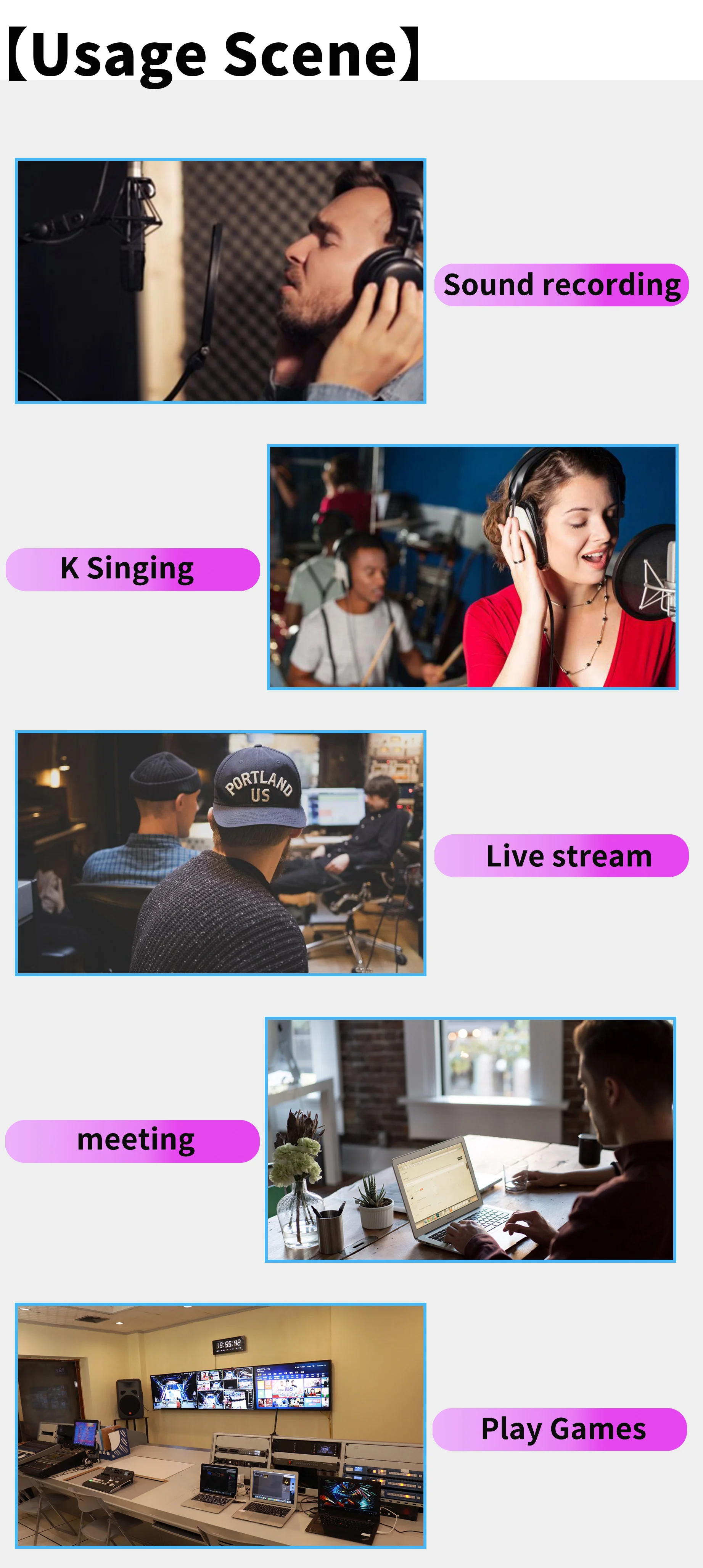 
BM800 Professional Condenser Microphone with Sound Card VE10XPRO Sound Card set for webcast live recording 