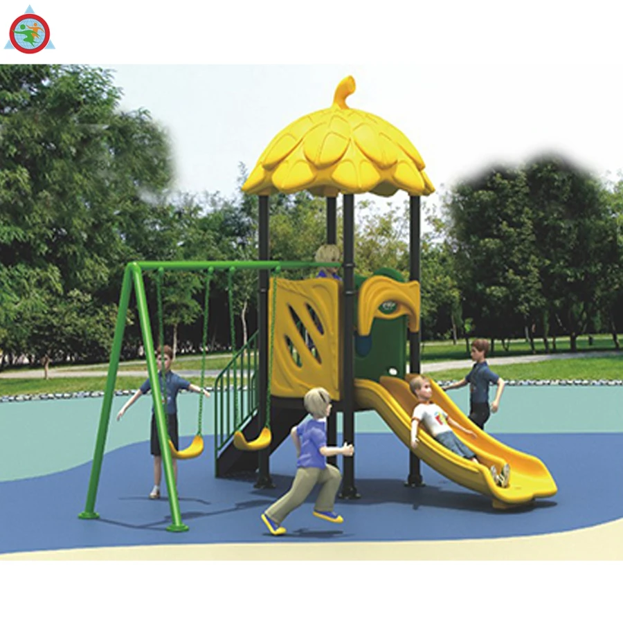 Inclusive cheap kids plastic slide play set outdoor playground toys
