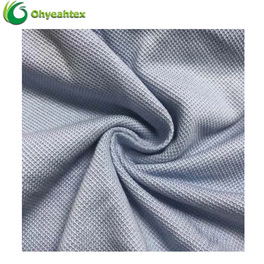 Eco-Friendly Knit Single Pique 70 30 Bamboo Cotton Fabric for Polo Shirt