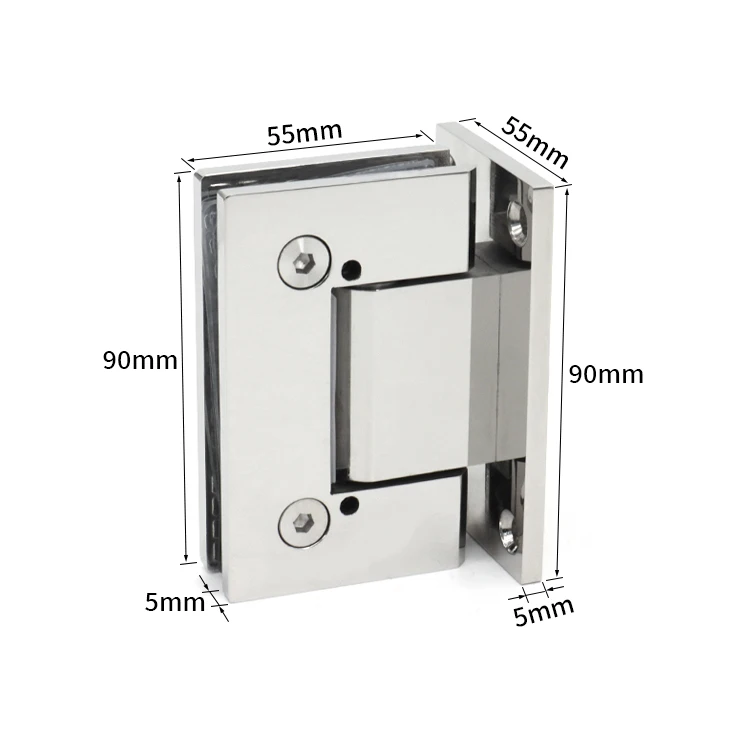 Hot Selling 90 Degree Stainless Steel Shower Hinge for Bathroom Door