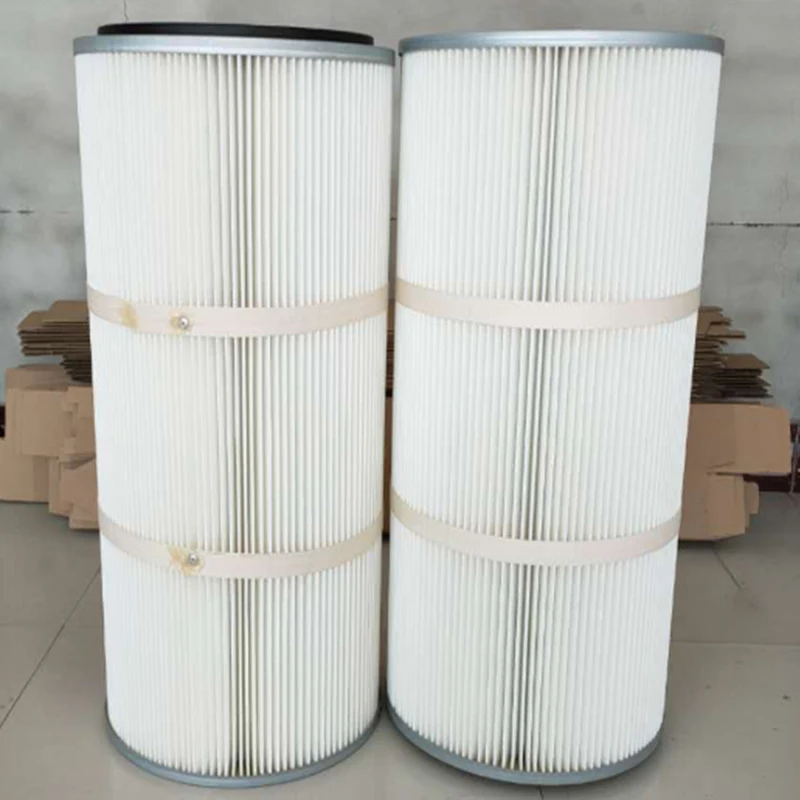 Industrial Nonwoven Pleated Recycling Air Filter Element Cartridge for Powder Coating Booth