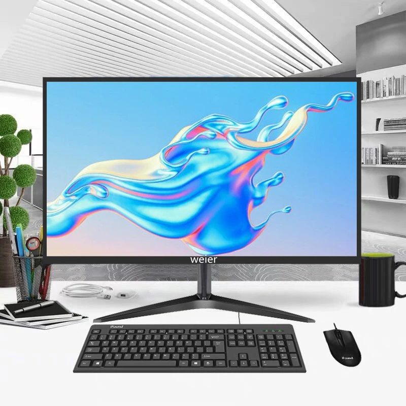 Weier LCD monitors cheap price 17 19 20 22 24 inch 1080p 60HZ 75HZ TN panel display screen desktop computer monitors