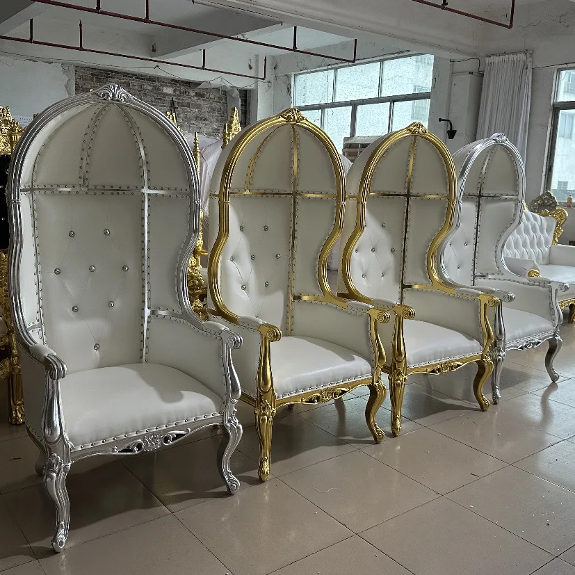 High back sofa chair Solid wood king Royal foot bath leisure area foreign wedding special recliner