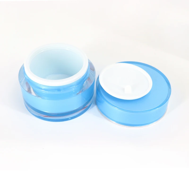 Wholesale Plastic Cylinder Round Colorful Facial Cream Container 3g 5g 10g 15g 20g 30g 50g Acrylic Cosmetic Cream Jar