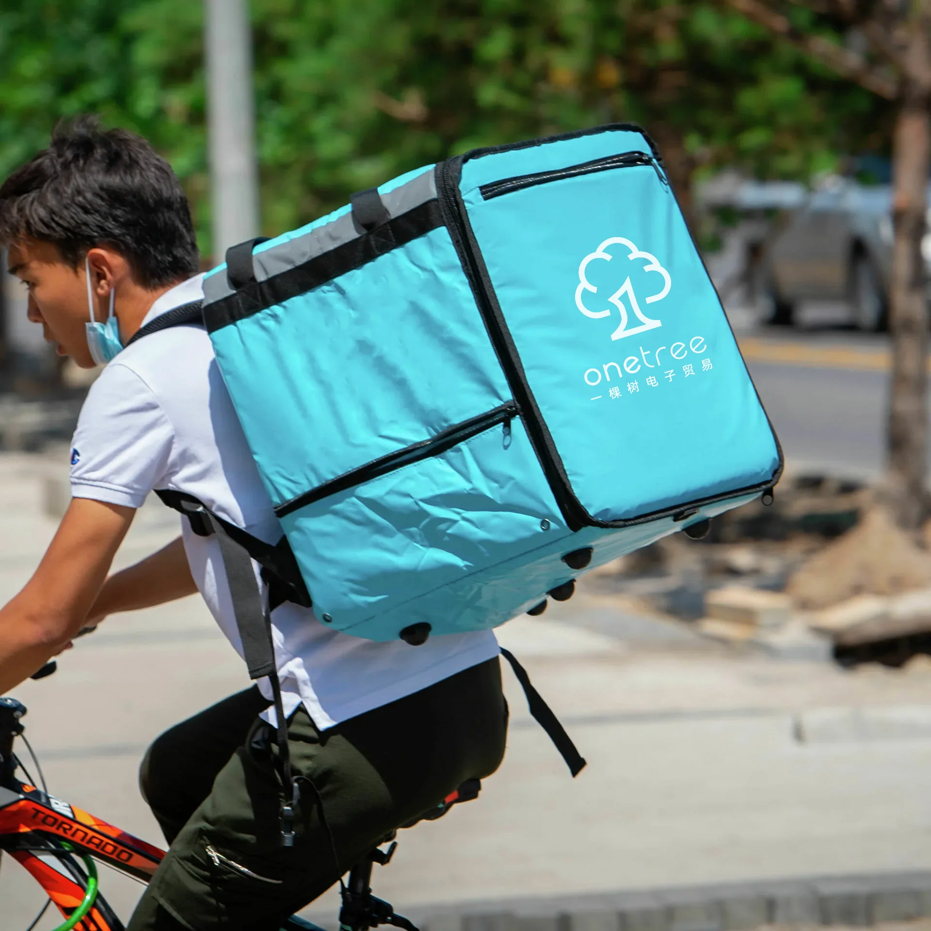 Waterproof Thermal food delivery bag for bicycle pizza carry cake delivery bags courier bag for food insulated backpack