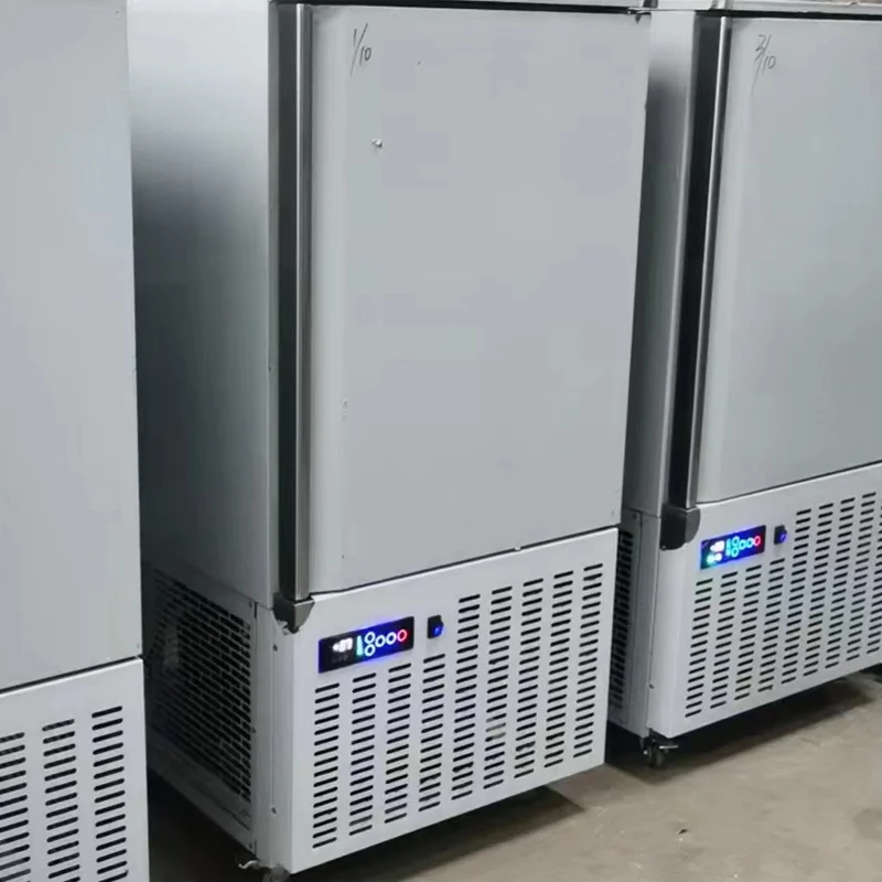 Commercial Chicken Blast Freezer -40℃ Ultra Low Temperature Quick Freezer Machine Kitchen Frozen Food Fast Freezing Chiller