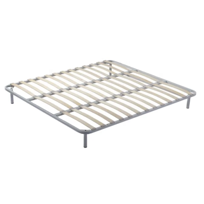 Wooden slatted queen bed frame fit to queen size mattress