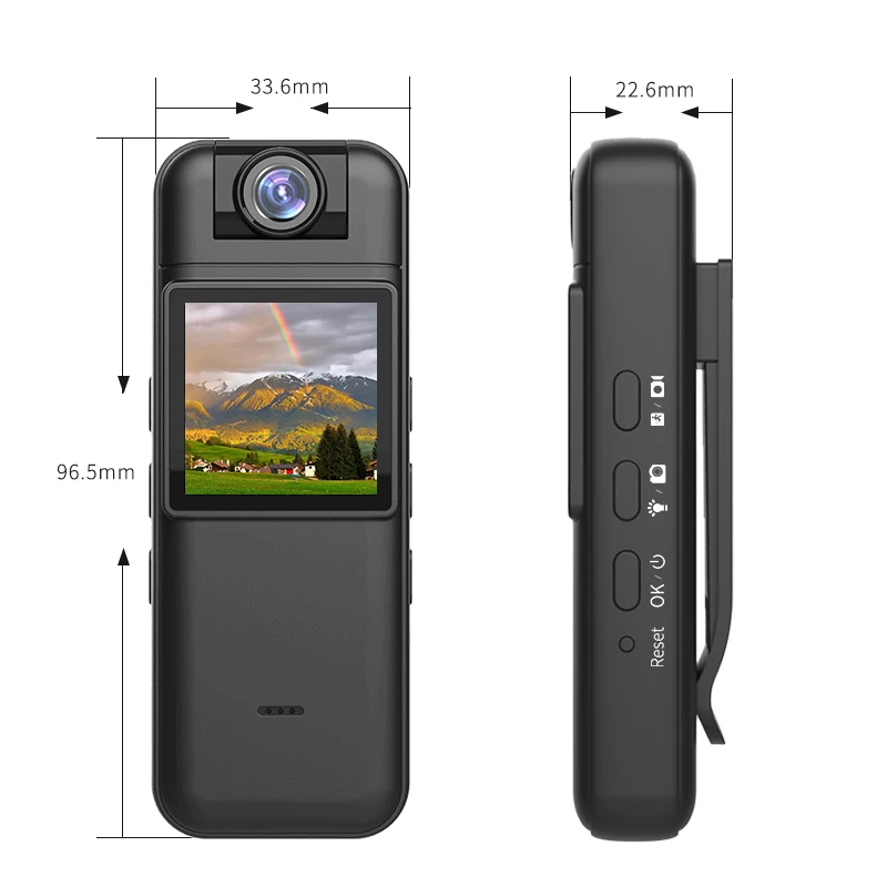 1080P Motion Detection Small DVR Camera With 1.4' Screen Night Vision P2P WiFi Body Camera CS11