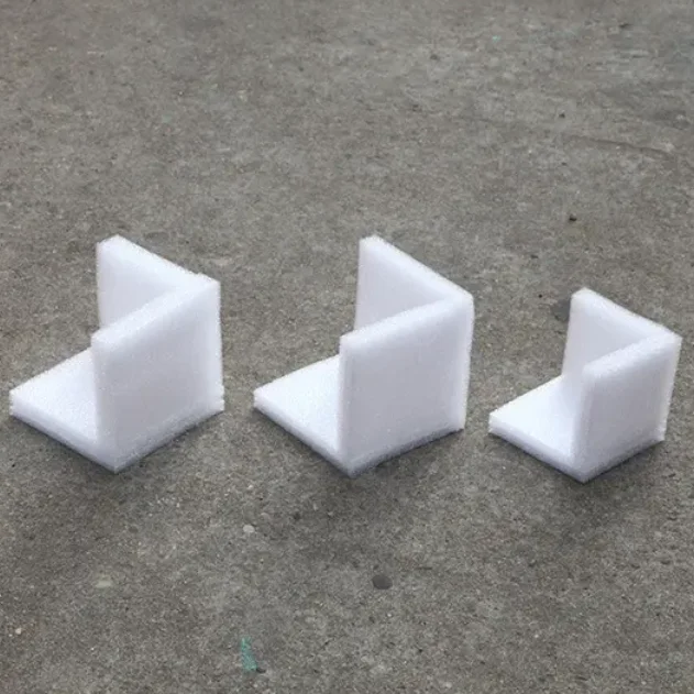 Guangdong Factory Die Cutting Hot Sale White Epe Foam Corner Protecting L Shape Edge Protector