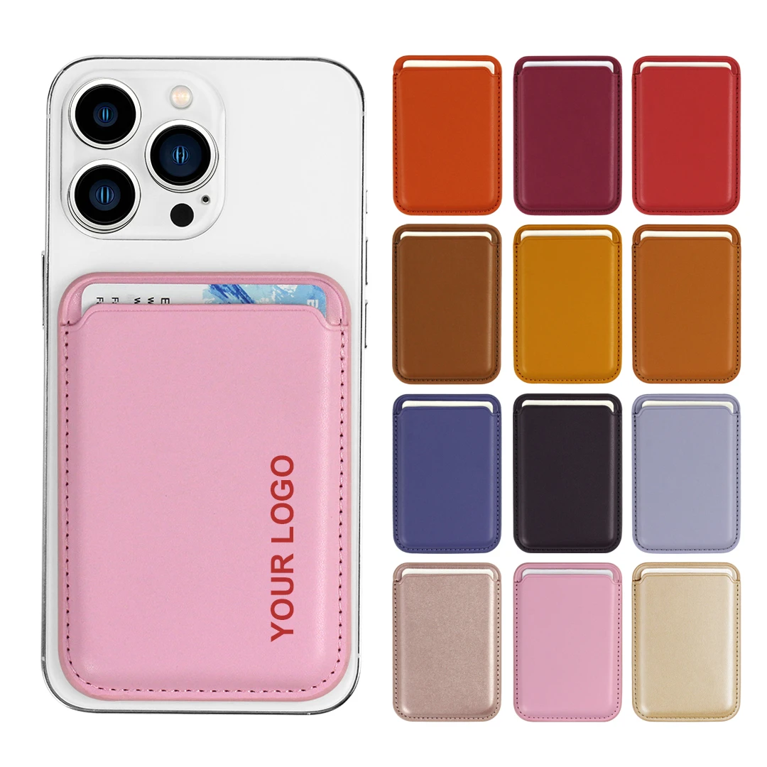 Custom Credit Cards PU mag safe wallet Holder For iPhone 11 14 13 12 pro max Phone Accessories Magnetic Leather magsafe wallet
