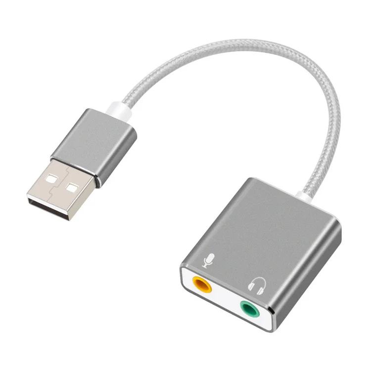 7 1 внешняя звуковая карта USB разъем 3 5 мм аудио адаптер наушники микрофон Звуковая для Macbook компьютера ноутбука