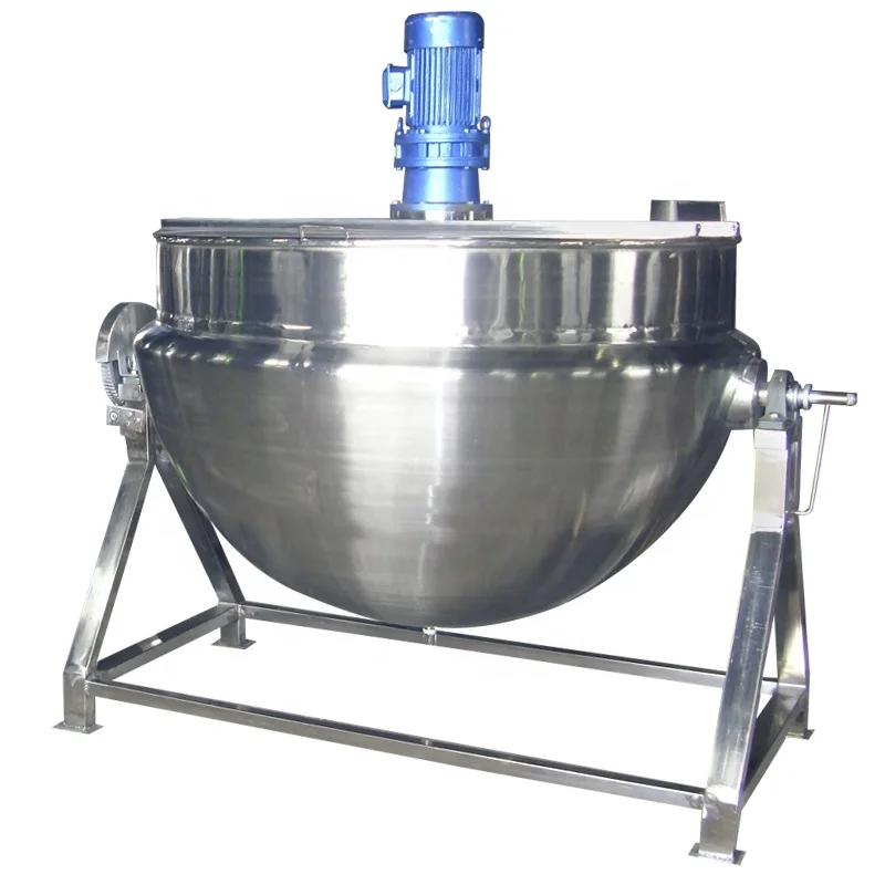 500L steam heating jacketed cooking pot cooking kettle cooking vat