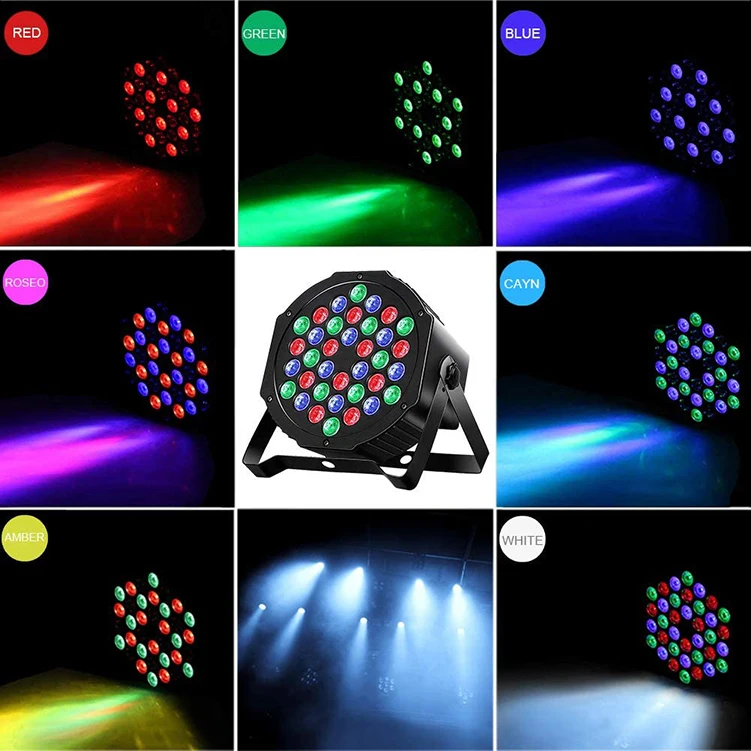 Remote Control Party Bar RGB 18W 36W Projector LED Stage Lights Auto led par lights dj stage light rgb 36 led