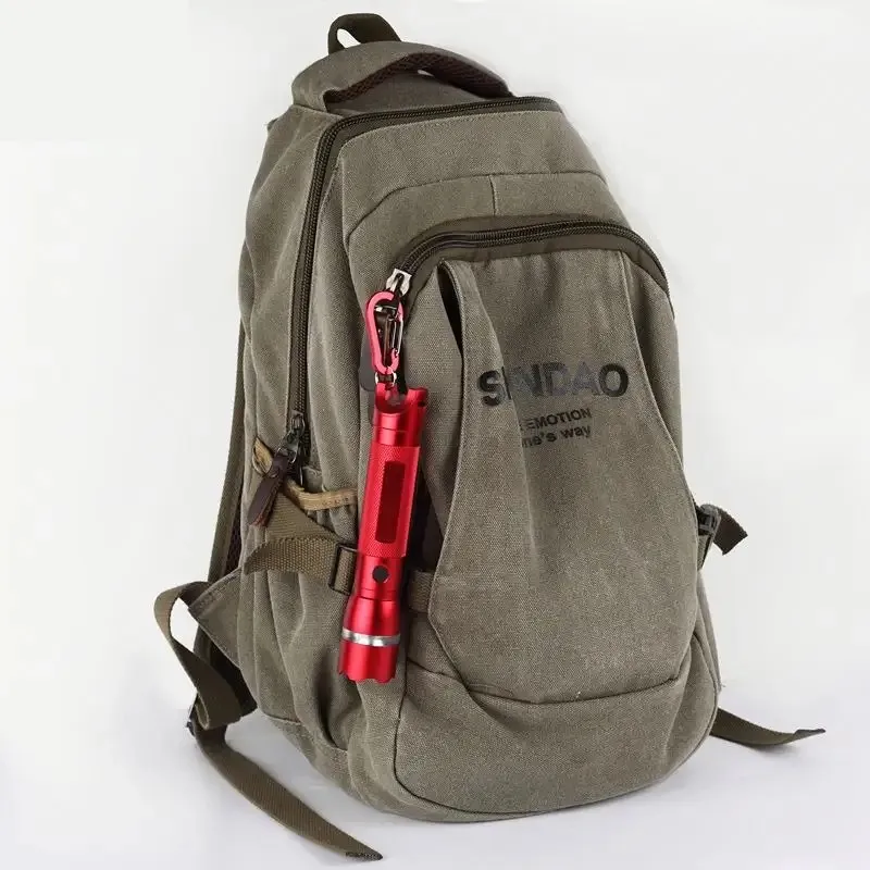 High-Power Outdoor Multifunctional LED Flashlight Whistle Red Light SOS High-Brightness-Waterproof Aluminum Alloy Rechargeable