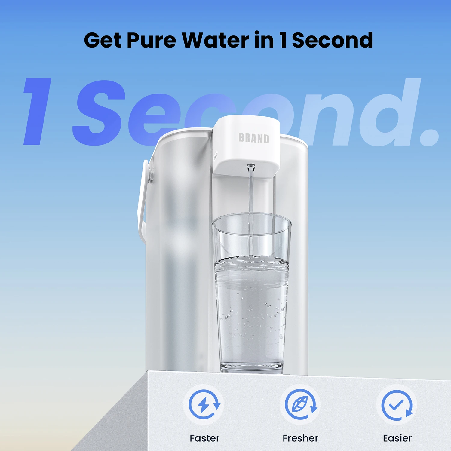 Electric Counter Top Automatic Home Water Dispenser Filtered Cold Water Pitcher Desktop Installation Household Water Purifier