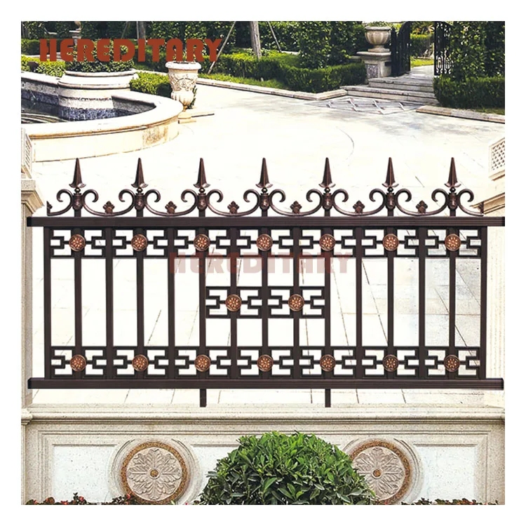 Aluminum fence latest concrete fence designs for villa garden fencing