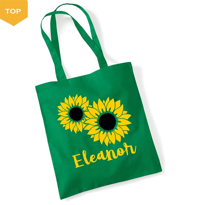 Cangnan идеальные сумки Простые модные корейские Оптовые Пользовательские темно-зеленые хлопковые сумки с логотипом на заказ для повседневной работы