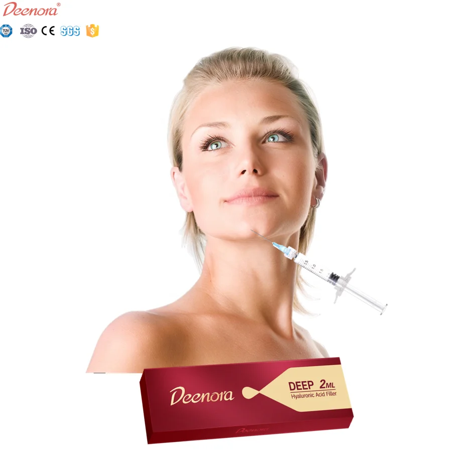 Deenora 1ml gel syringe manufacturer injection fine deep derm hyaluronic acid dermal filler for the face under eyes wrinkles