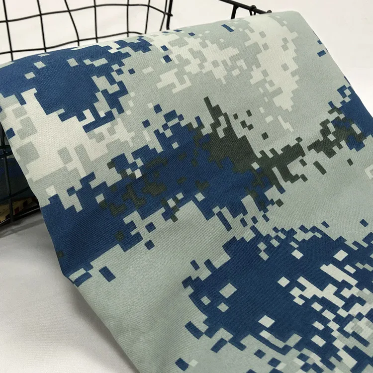 Breathable and durable camouflage printed gabardine uniform fabric for military