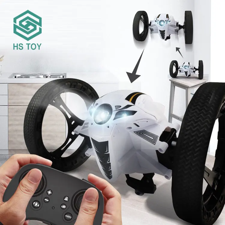 HS 2.4G Real-time Transmission WIFI FPV Camera Remote Control Stunt Bouncing Car Toy With Music Light