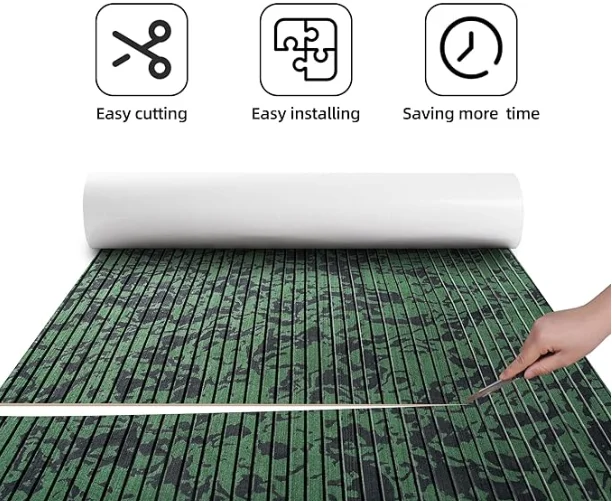 Straight Groove EVA Foam Synthetic Teak Decking Durable Modern Marine Acacia Wood Boat Flooring Waterproof Surf Grip Decking