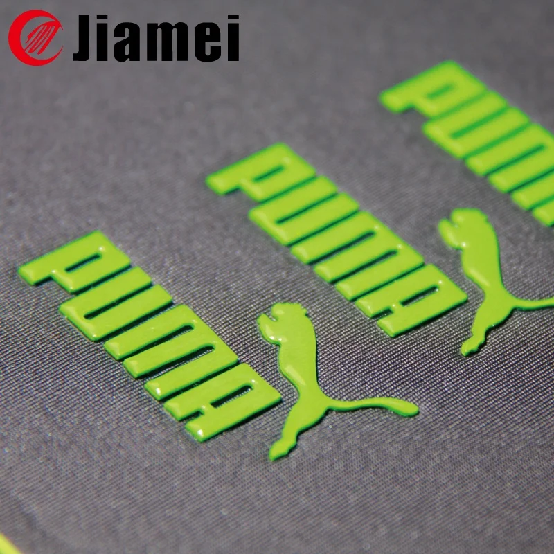 Rubber heat transfers 3d silicone rubber heat transfer label for clothing
