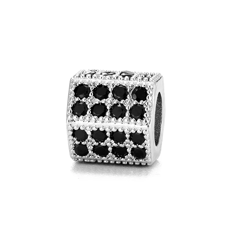 Manufacturer wholesale micro-setting accessories zircon hexagonal cylindrical spacer beads