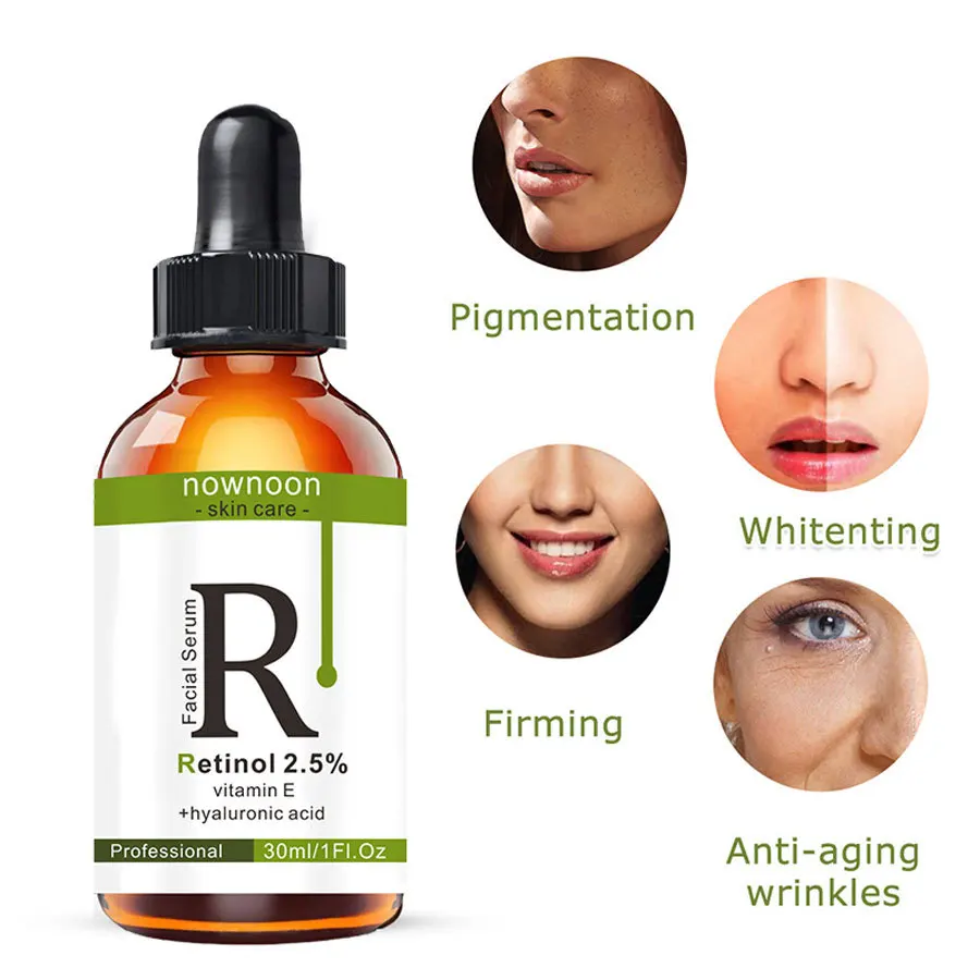 Retinol Face Serum 30ml Whitening Essence, Moisturizing, Hydrating, Lifting. Remove Blackheads  WrinklesRetinol Face Serum