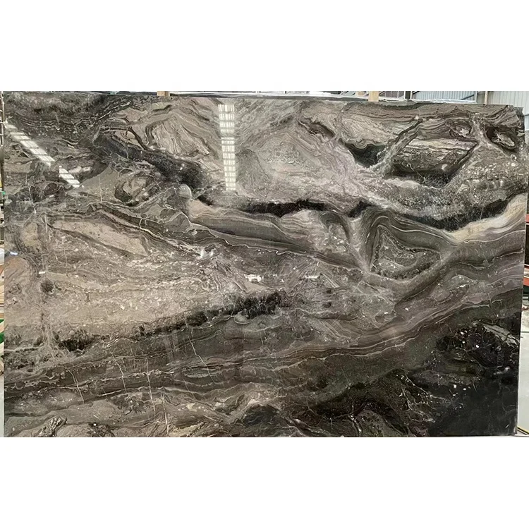 Italian stone slab arabescato grigio orobico venice brown marble for flooring