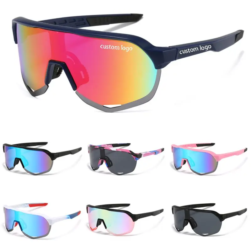 LBAshades  6604  Outdoor sport sunglasses cycling sunglasses  one piece Mirror lens glasses shades men