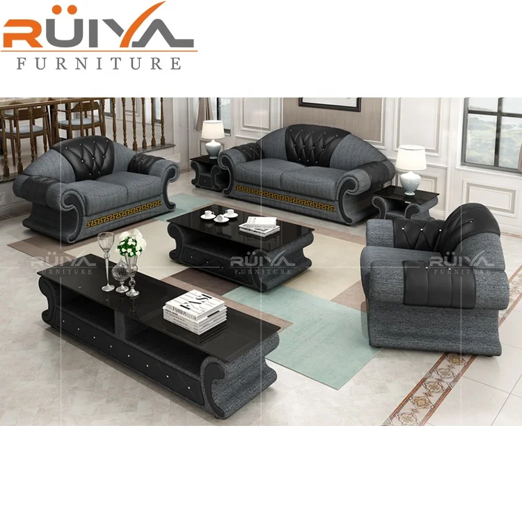 Ruiya Furniture Australia hot sell luxury design latest sale modern sectional sofa furniture set 123