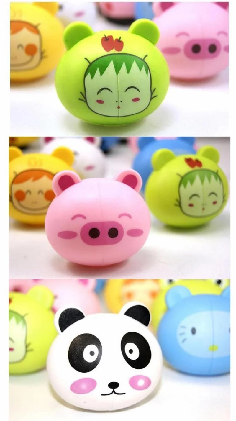 Wall Hanging Wall-mounted Funny Round Cute Suction Cap Animal Covered Plastic Sucker Toothbrush Holder