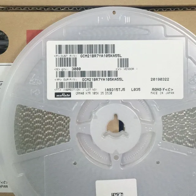 GCM21BR7YA105KA55L  1UF 35V X7R 0805 500v aluminum electrolytic capacitor
