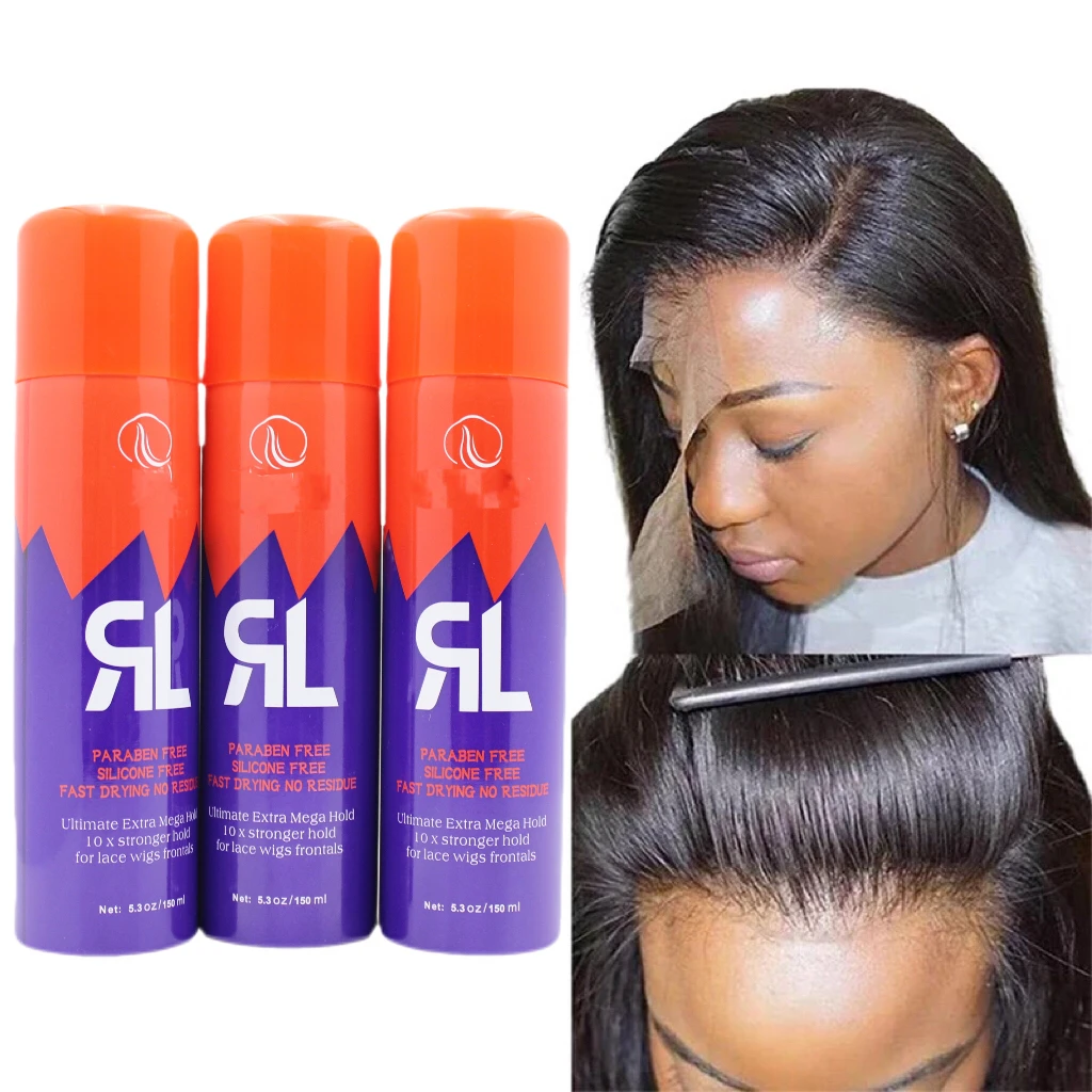 Organic Natural Extreme Strong Lace Adhesive Wholesale Liquid Lasting Weaving Wig Glue Spray 150ml