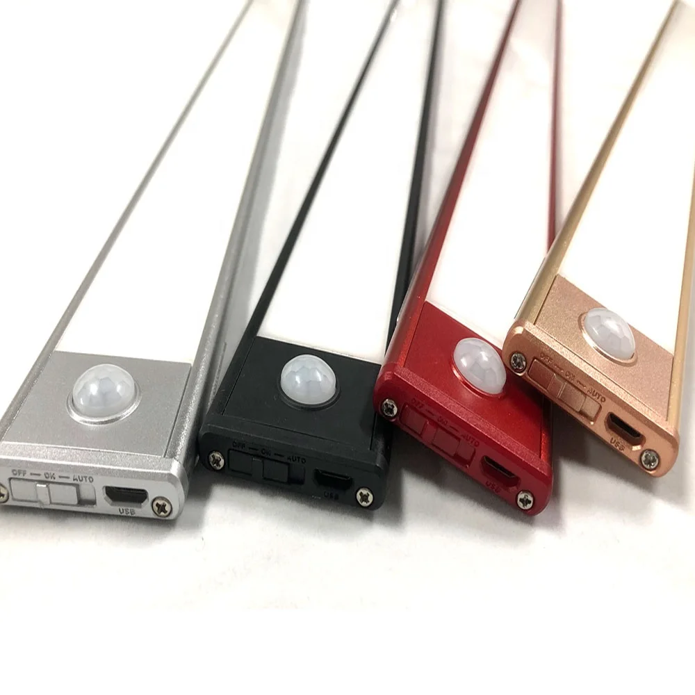 3W 40.5CM Newest Ultrathin Motion Sensor Rechargecable LED Cabinet Light lamp