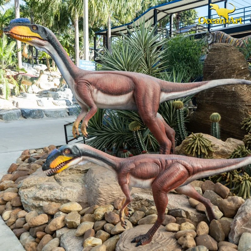 Theme Park Decoration Electric Mountable Dinosaur 3D Life-size Simulation Animatronic Dinosaur