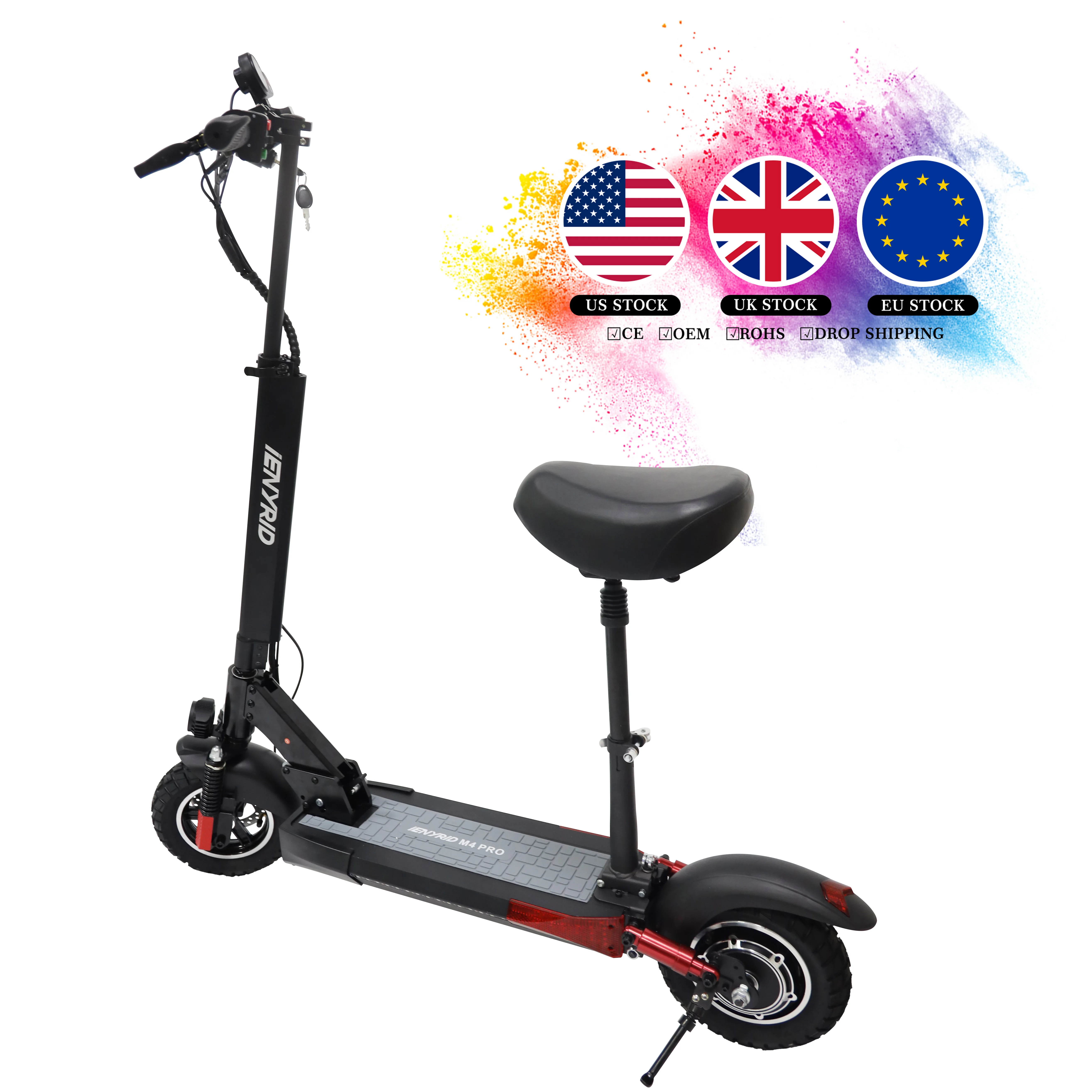 EU UK U Warehouse IENYRID M4 Pro 25-28MPH High Speed 500W Foldable Mobility Personal Transporter Electric Scooters Ready To Ship