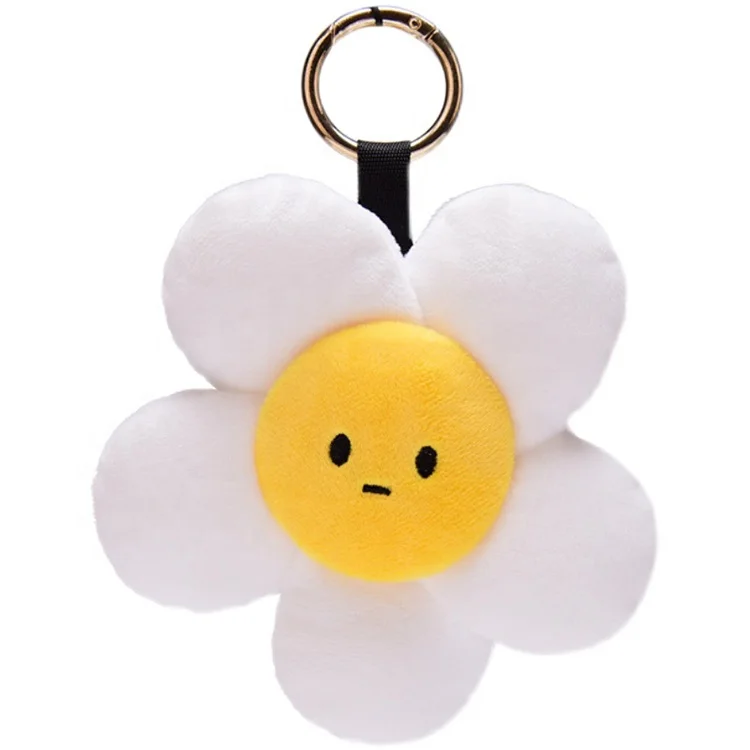 2022 New mini small cute stuffed plushies flower keyring plush toy