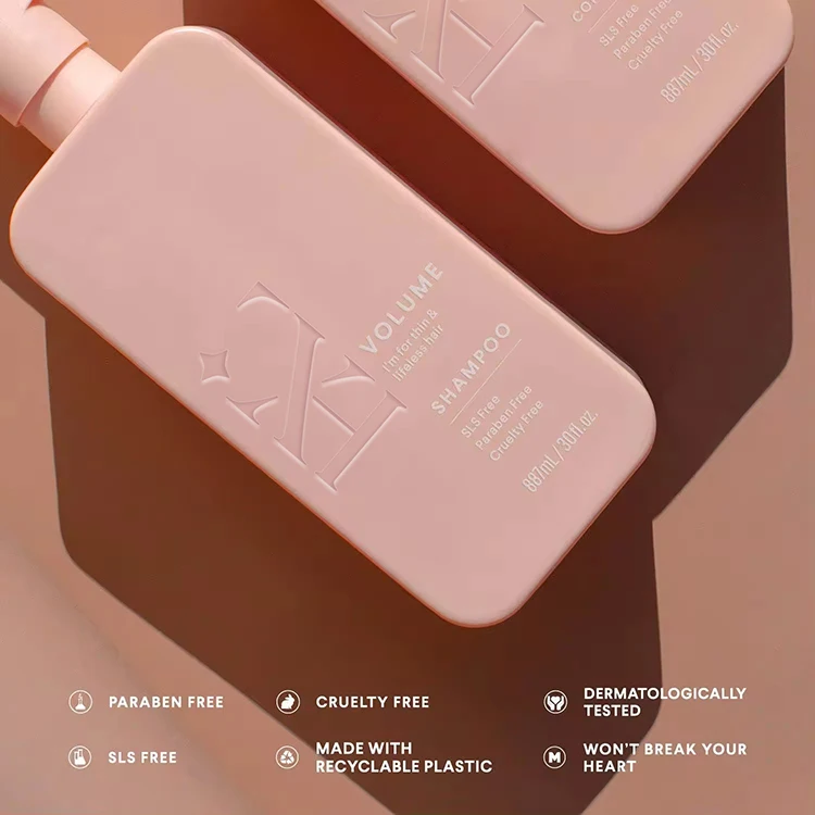 Private Label Shampoo and  Conditioner Set Repair Demaged Ginger Extract Vitamin E and Coconut Oil Hair Care Products