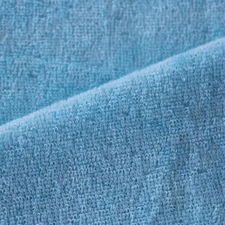 Factory Price Custom Printed Cover Wholesale Cotton velvet cut towel fabric Home made bathrobe Bath towel knit fabric Supplier