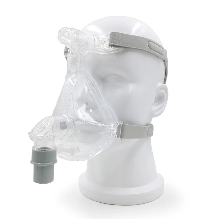 Hospital Silicone NIV Oxygen Mask with Headgear Nasal Pillow CPAP BIPAP full face Mask