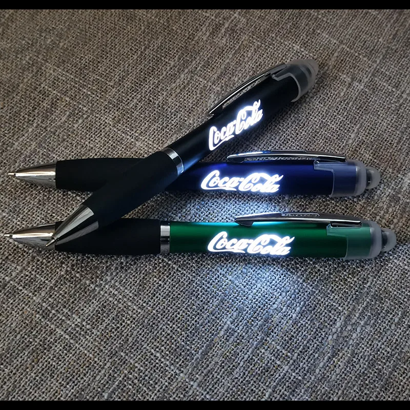 OEM Led Light Up Gift Soft Screen Pen Custom logo Stylus Promotion